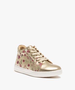 Baskets fille zippées dessus cuir métallisé – NA! vue2 - NA! - GEMO