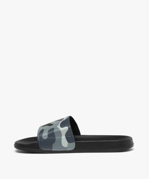 Mules de piscine garçon à bandeau camouflage vue3 - GEMO (PLAGE) - GEMO