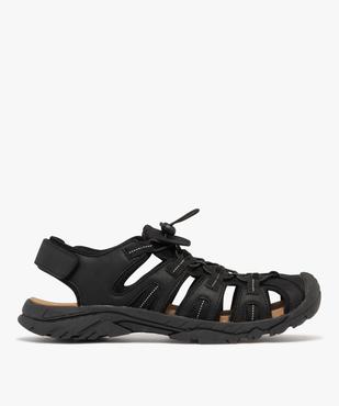 Chaussures confort ouvertes à lacets élastiques homme vue1 - G'FLEX - GEMO