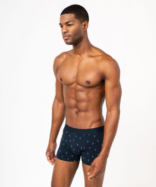 Boxer de Noël en coton stretch imprimé homme vue2 - GEMO 4G HOMME - GEMO