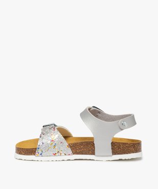 Sandales fille à semelle liège et larges brides à boucle vue3 - GEMO (ENFANT) - GEMO
