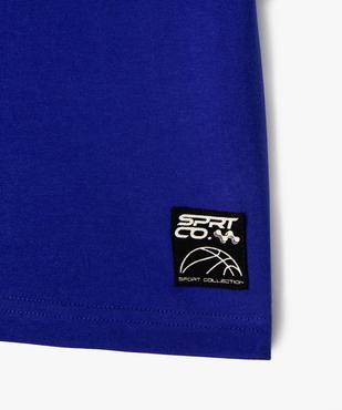 Tee-shirt manches courtes coupe oversize thème sport garçon vue3 - GEMO 4G GARCON - GEMO