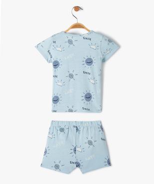 Pyjashort bébé garçon imprimé motif soleil vue3 - GEMO(BB COUCHE) - GEMO