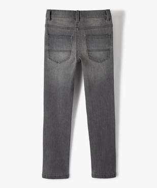 Jean garçon coupe Slim contenant du polyester recyclé vue4 - GEMO 4G GARCON - GEMO