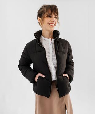 Blouson matelassé avec col montant coupe courte femme vue5 - PREMIER PRIX BY GEMO - GEMO
