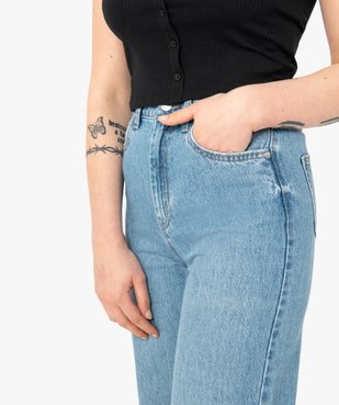 Jean femme coupe large taille haute vue2 - GEMO(FEMME PAP) - GEMO