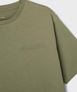 Tee-shirt manches courtes oversize avec inscription poitrine garçon vue3 - GEMO 4G GARCON - GEMO