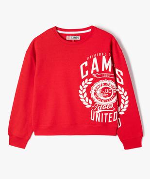 Sweat en molleton imprimé fille - Camps United vue1 - CAMPS - GEMO