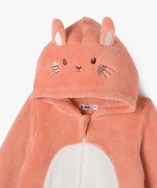 Surpyjama à capuche en maille  motif lapin bébé vue2 - GEMO(BB COUCHE) - GEMO