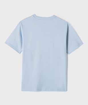 Tee-shirt manches courtes en jersey de coton garçon vue3 - GEMO (JUNIOR) - GEMO