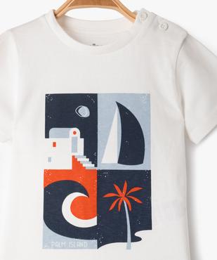 Tee-shirt manches courtes imprimé bébé garçon vue2 - GEMO(BEBE DEBT) - GEMO