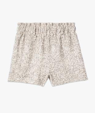 Short femme en maille aspect tweed avec fil pailleté vue4 - GEMO(FEMME PAP) - GEMO