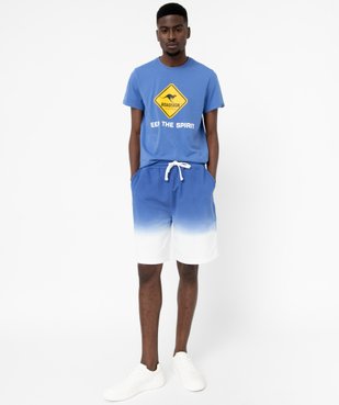 Bermuda en molleton tie-and-dye homme vue5 - GEMO (HOMME) - GEMO