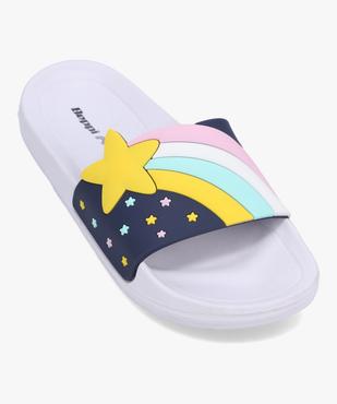 Mules de piscine fille décor étoile filante pastel vue5 - GEMO (ENFANT) - GEMO