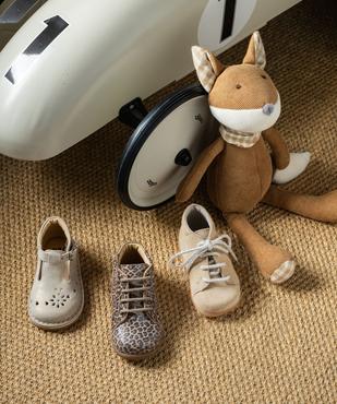 Chaussures premiers pas en cuir pailleté bébé fille - NA! vue6 - NA! - GEMO