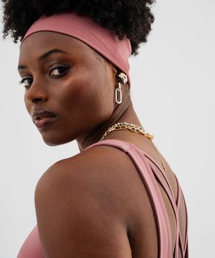 Brassière à larges bretelles avec dos travaillé vue3 - GEMO(HOMWR FEM) - GEMO