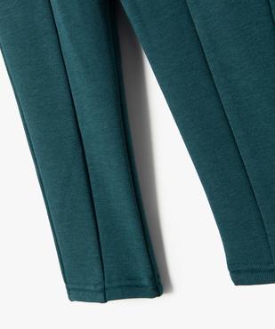Pantalon bébé fille en maille chaude à coupe carotte vue2 - GEMO(BEBE DEBT) - GEMO