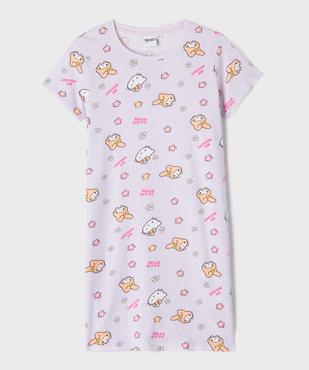 Chemise de nuit manches courtes à motifs fille - Hello Kitty vue2 - HELLO KITTY - GEMO