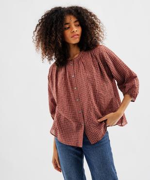 Blouse fluide boutonnée femme vue3 - GEMO(FEMME PAP) - GEMO