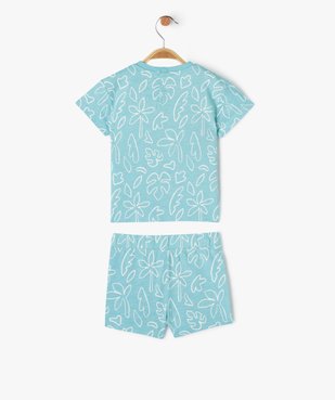 Ensemble short + tee-shirt manches courtes imprimés bébé garçon vue3 - GEMO(BEBE DEBT) - GEMO