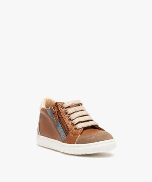 Baskets bébé garçon mid-cut dessus cuir – NA! vue2 - NA! - GEMO
