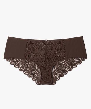 Shorty femme grande taille en dentelle, tulle et microfibre vue4 - GEMO(HOMWR FEM) - GEMO