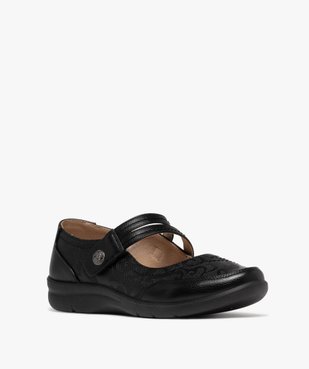 Ballerines confort à double bride scratch femme vue8 - G'FLEX - GEMO