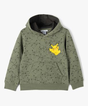Sweat à capuche à motifs Pikachu garçon - Pokemon vue1 - POKEMON - GEMO