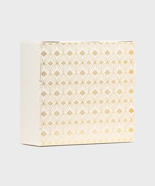 Boite cadeau rectangle à motifs scintillants vue1 - GEMO (ACCESS) - GEMO