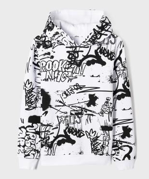 Sweat à capuche avec intérieur molletonné garçon vue1 - GEMO (JUNIOR) - GEMO