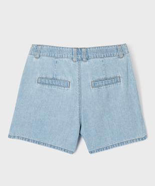 Short en jean fin à coupe ample fille vue5 - GEMO 4G FILLE - GEMO