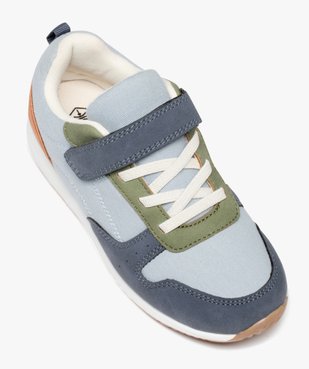 Baskets garçon casual dessus en denim et suédine vue5 - GEMO (ENFANT) - GEMO