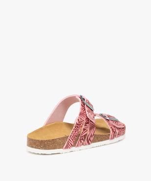 Mules femme à talon plat et double bride à boucle vue4 - GEMO (CASUAL) - GEMO