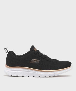 Baskets en mesh léger et pailleté femme - Skechers vue1 - SKECHERS - GEMO