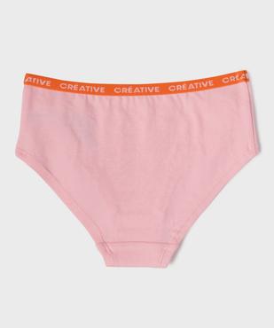 Culottes en coton stretch à large ceinture imprimée fille (lot de 3) vue3 - GEMO 4G FILLE - GEMO