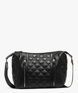 Sac besace matelassé à double compartiment femme vue1 - GEMO (ACCESS) - GEMO