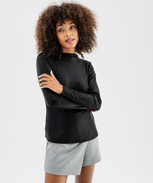 Tee-shirt manches longues en maille scintillante femme vue4 - GEMO(FEMME PAP) - GEMO