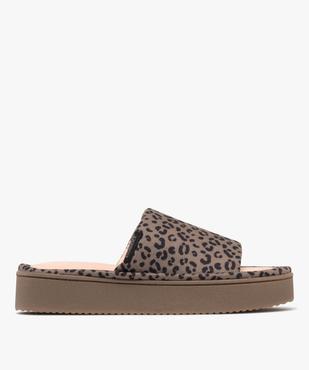 Mules d’intérieur à motifs léopard femme - Isotoner vue1 - ISOTONER - GEMO