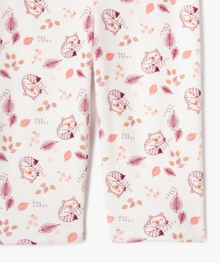 Pyjama en velours 2 pièces imprimé bébé fille vue3 - GEMO(BB COUCHE) - GEMO