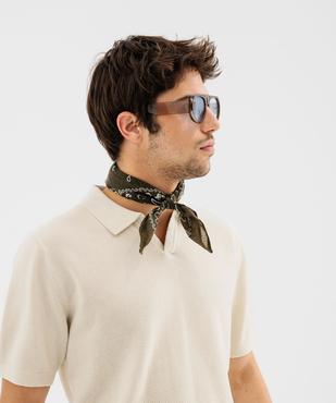 Polo à manches courtes en maille fantaisie homme vue2 - GEMO 4G HOMME - GEMO