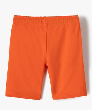 Bermuda garçon en maille avec ceinture élastiquée vue3 - GEMO (ENFANT) - GEMO