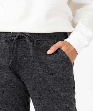 Pantalon en maille extensible à micro motifs femme vue5 - GEMO(FEMME PAP) - GEMO