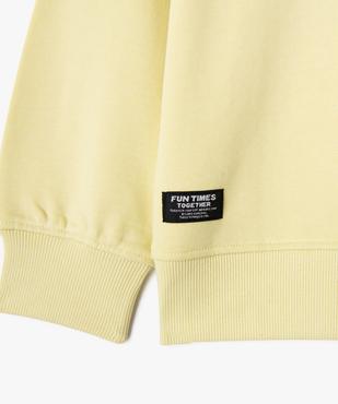 Sweat uni avec intérieur bouclette garçon vue2 - GEMO (ENFANT) - GEMO