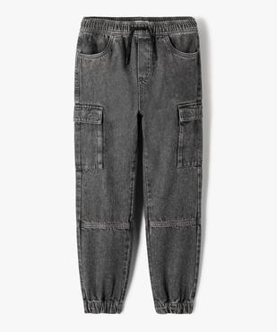 Jegging avec poches à rabat sur les cuisses garçon vue1 - GEMO (JUNIOR) - GEMO