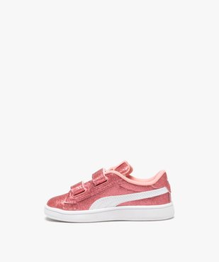 Baskets fille unies à paillettes avec double scratch - Puma vue3 - PUMA - GEMO