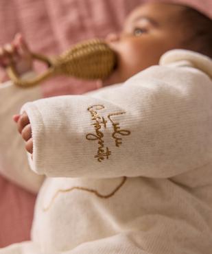 Gigoteuse en velours avec manches amovibles bébé - LuluCastagnette vue11 - LULUCASTAGNETTE - GEMO