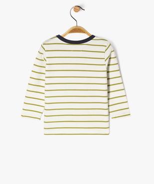 Tee-shirt à manches longues rayé bébé garçon - LuluCastagnette vue4 - LULUCASTAGNETTE - GEMO