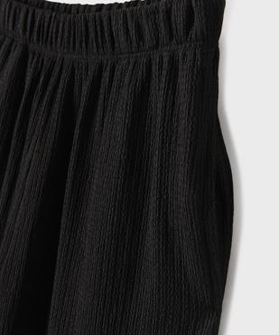 Pantalon fluide en maille gaufrée fille vue2 - GEMO (JUNIOR) - GEMO