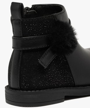 Boots bébé fille à zip avec pompon fantaisie et à paillettes vue7 - LOVELY WINGS - GEMO