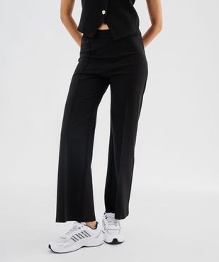  Pantalon de tailleur à taille élastiquée femme vue1 - GEMO(FEMME PAP) - GEMO
